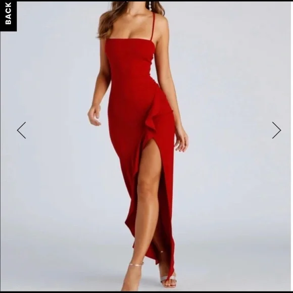 strapless open back dress Red Sequin Fringe Dance Costume, Textured Spandex Set, Scoop Neck Crop –  Kikimora Fashion Store main image 0
